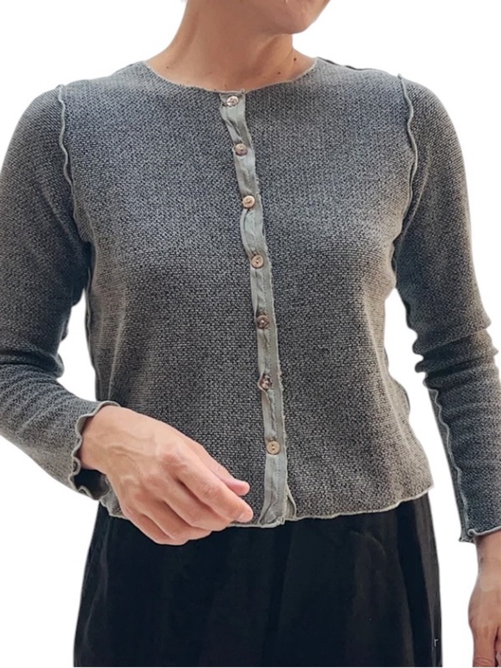Cut Loose Marled Knit Crop boxy fit Cardigan size XL excellent condition